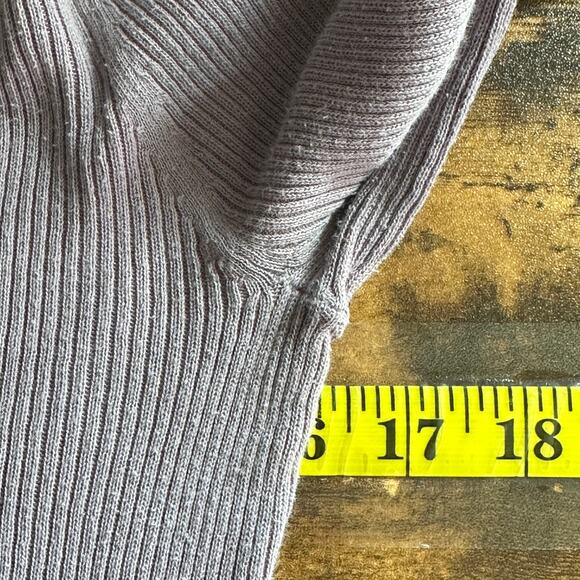 Caslon Ribbed Thermal Shirt Top Medium Lilac Purple 100 Cotton Y2K Soft Girl GUC - Picture 3 of 9